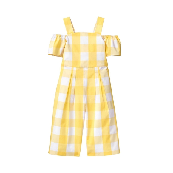 Janie and Jack Other - Janie and Jack Yellow Gingham Jumpsuit